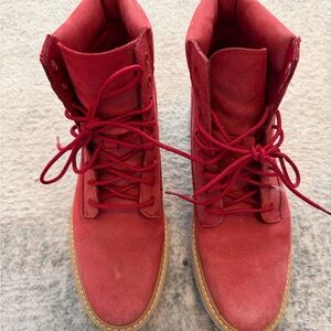 Timberland red women’s boots